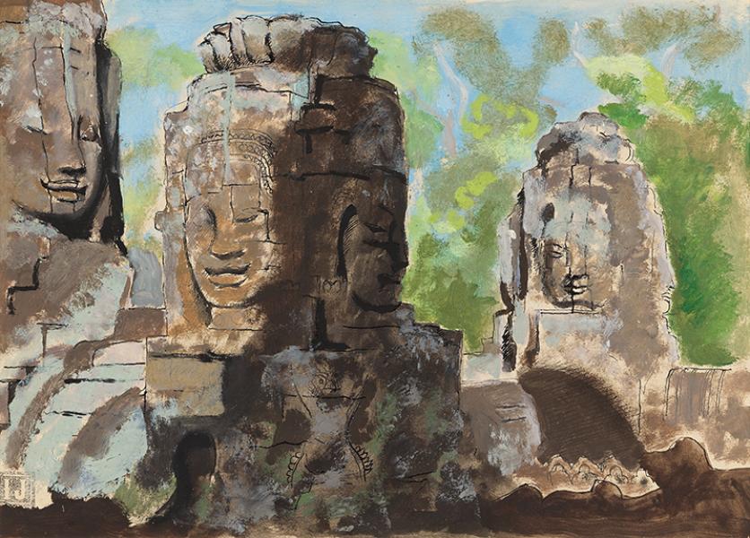 Ruines d'Angkor, circa 1930