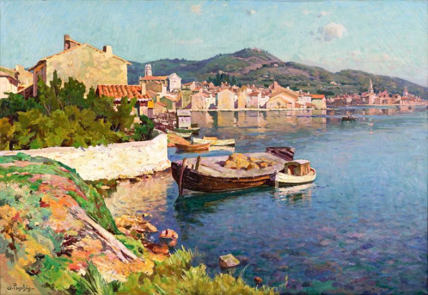 Vue des Martigues depuis Sainte Anne Antoine PONCHIN