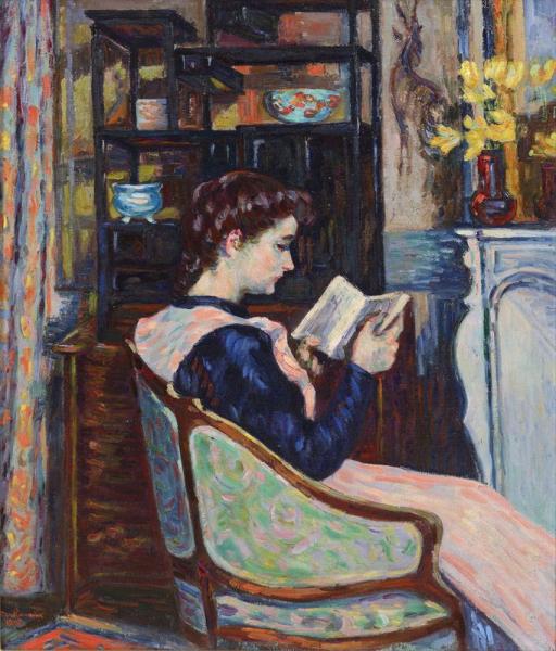 Mademoiselle Guillaumin lisant, 1907. Armand GUILLAUMIN