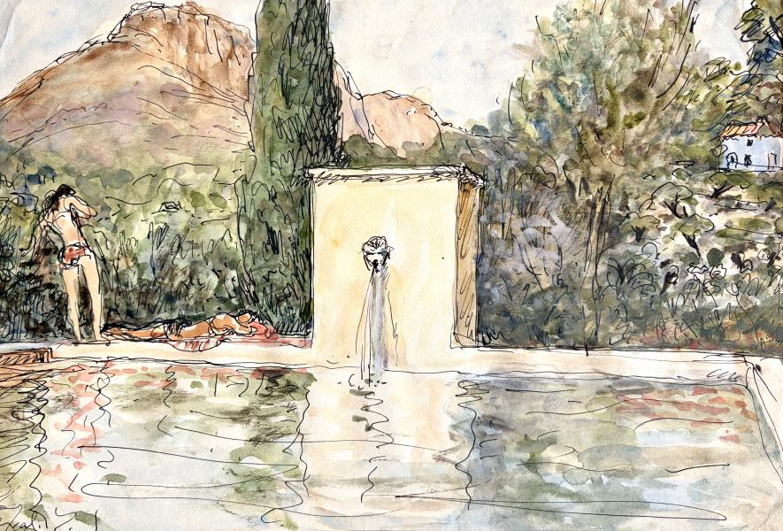 Au bord de la serve d'Orvès