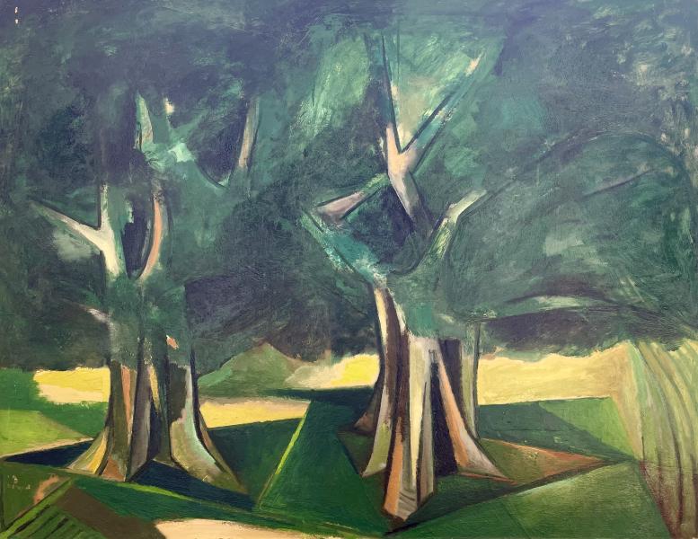 Troncs, feuillages, août 1982