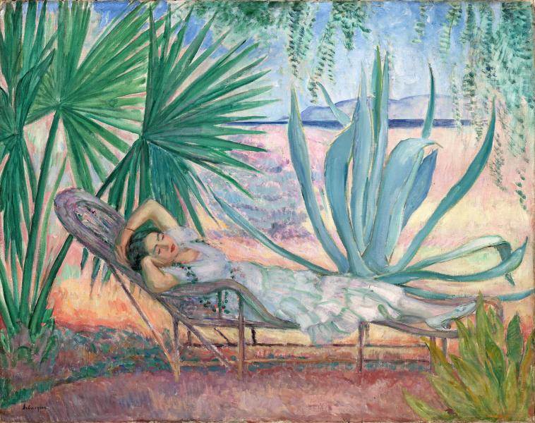 Saint Tropez, le hamac sous les pins, 1923 Henri LEBASQUE