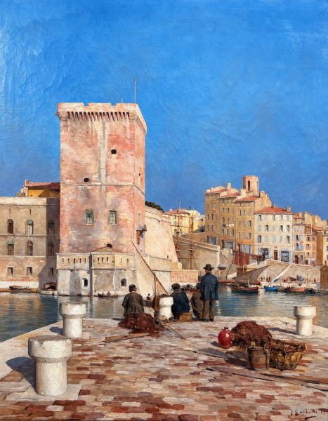 Le port de Marseille et le Fort Saint Jean